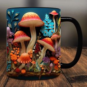 3D Magic Mushroom Mug Gift For People Who Like Plants (Option: 3 Style-300ml)