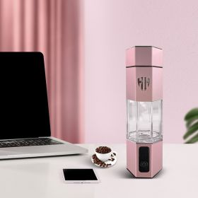Simple Solid Color High Concentration Hydrogen-rich Cup (Option: Pink-260ml)