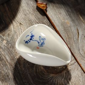 Ceramic Blue And White Porcelain Tea Appreciation Kung Fu Tea Set (Option: Lotus Leaf)