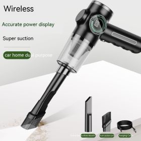 Mini Home Car Wireless Handheld Vacuum Cleaner (Option: Black Single Filter Element)