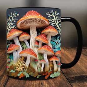 3D Magic Mushroom Mug Gift For People Who Like Plants (Option: 1 Style-300ml)