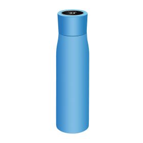 Intelligent Display Temperature Sterilization Vacuum Cup Stainless Steel (Option: Blue-500ML)