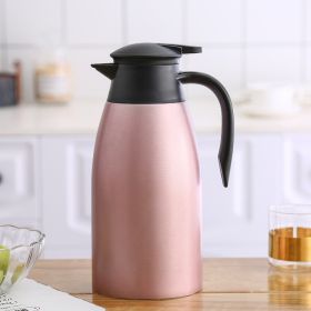 2L Large Capacity Thermal Insulation Household Stainless Steel Kettle (Option: Rose Gold-2L)
