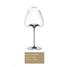 Boutique Ultra-thin Concave-convex Wine Glass Radian Wine Glass (Option: Burgundy Cup 750ml)