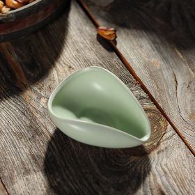 Ceramic Blue And White Porcelain Tea Appreciation Kung Fu Tea Set (Option: Ding Ware Green)