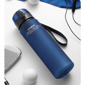 Sports Cup High Temperature Resistant Large Capacity Portable Anti-fall (Option: Royal Blue-560 Ml)