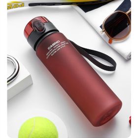Sports Cup High Temperature Resistant Large Capacity Portable Anti-fall (Option: Red-560 Ml)