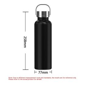 H7 Automatic Sterilization Stainless Steel 304 Smart Insulation Cup (Option: Black-750ml)