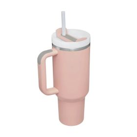 Ochapa 40 Oz Tumbler With Handle Straw Insulated, Stainless Steel Spill Proof Vacuum Coffee Cup Tumbler With Lid Tapered Mug (Option: Light Power)
