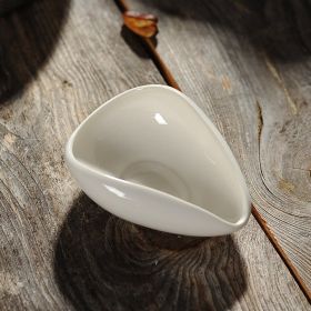 Ceramic Blue And White Porcelain Tea Appreciation Kung Fu Tea Set (Option: White Porcelain)