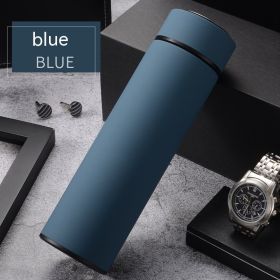 Creative Business Frosted Sports Stainless Steel Water Cup (Option: Blue-500ML)