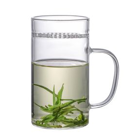 Household Green-tea Cup Comes With Filter Heat-resistance Glass (Option: Cup-400ML)