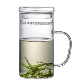 Household Green-tea Cup Comes With Filter Heat-resistance Glass (Option: Cup-450ML)