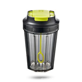 Fully Automatic Mixing Cup Electric Stirring Cup Kitchen Gadgets (Option: Black And Fluorescent Green-350ML)