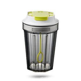 Fully Automatic Mixing Cup Electric Stirring Cup Kitchen Gadgets (Option: White Fluorescent Green-350ML)