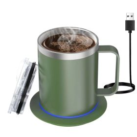 Double-layerd Stainless Steel Insulation Mug (Option: Army Green-300ml)