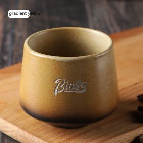 Espresso Special Cup Ceramic Retro Mug (Option: Gradient Yellow-200ml)