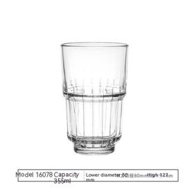 Heat-resistant Glass Coffee Cup Hotel Drink Milk Cup (Option: High collar glass)