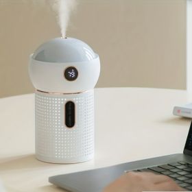 Projection Humidifier Household Bedroom Large Capacity Atmosphere Light Aromatherapy Machine Spray Humidifier (Color: White)