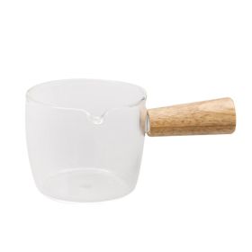 Glass With Handle Small Milk Cup High Temperature Resistance (Option: 100ml-Transparent)