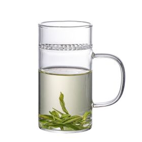Household Green-tea Cup Comes With Filter Heat-resistance Glass (Option: Cup Cover-300ML)