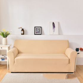 Sofa Cover All-inclusive Non-slip Sofa Slipcover Fabric Craft General (Option: Beige-Three)
