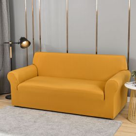 Sofa Cover All-inclusive Non-slip Sofa Slipcover Fabric Craft General (Option: Khaki-Four People)