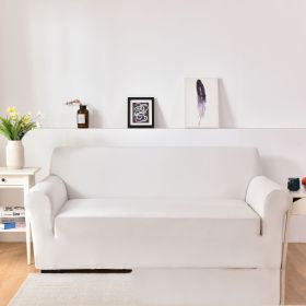 Sofa Cover All-inclusive Non-slip Sofa Slipcover Fabric Craft General (Option: White-Three)